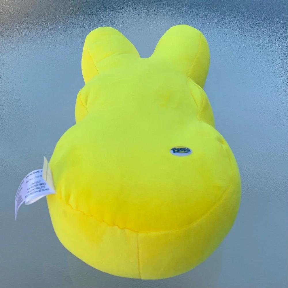 Yellow Peeps Easter Bunny 16” Plush Toy / Decorative Throw Pillow